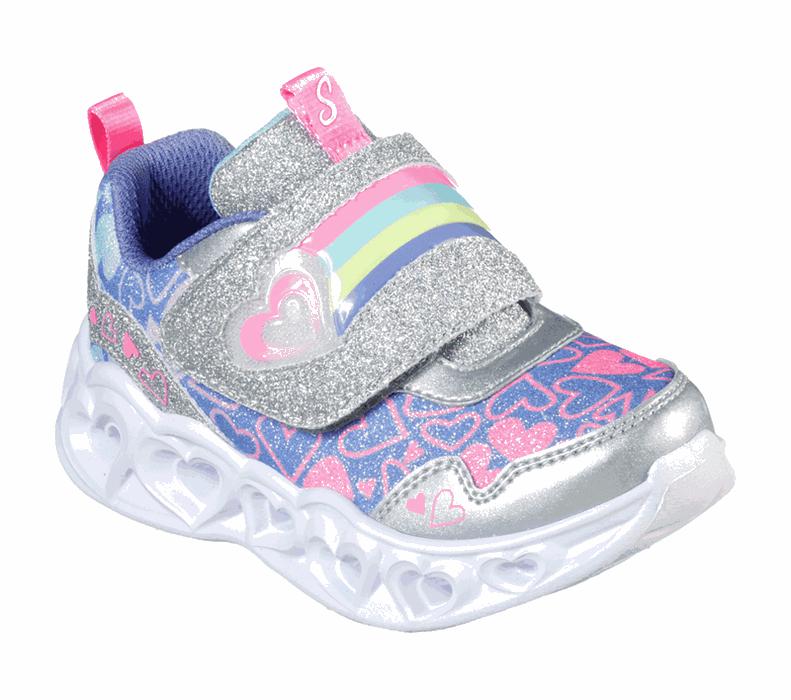 Skechers Flickor Silver/Olika Färger Sneakers - S Lights: Heart Lights - Lovie Dovie - Sverige (LHAR